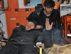 Maçtan dönerken kaza geçirdiler 